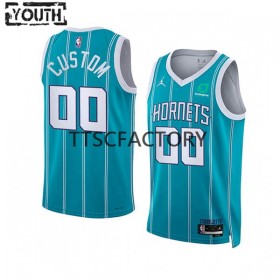 Dres Charlotte Hornets Prilagođeni Jordan 2022-23 Icon Edition Teal Swingman - Dječji
